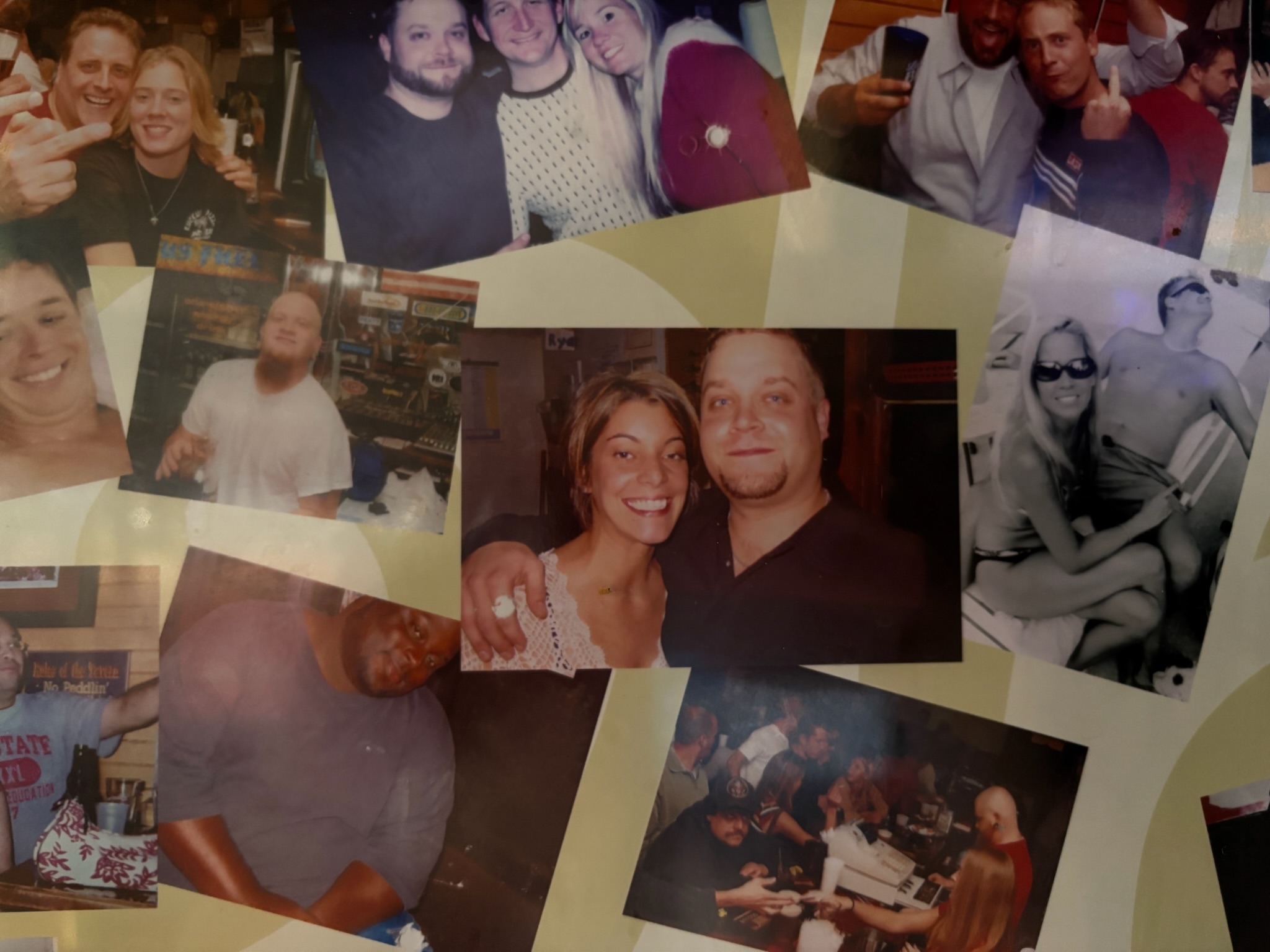 Polaroid of family